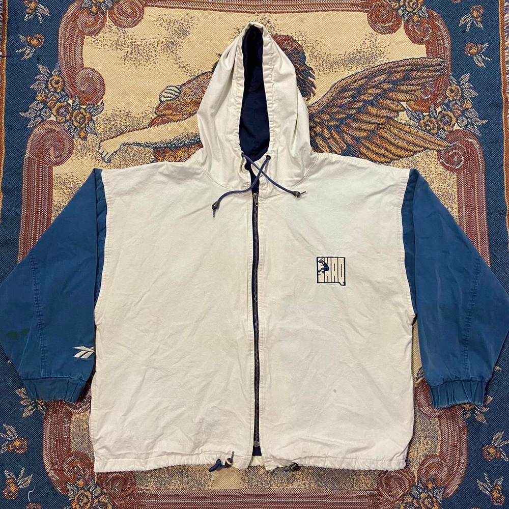 Vintage 90’s Reebok Shaq Attack Full Zip Hooded Jacket Size M Shaquille O'Neal